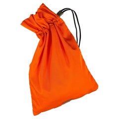 S/S 1999 Gucci by Tom Ford Large Neon Orange Nylon Drawstring Travel Bag