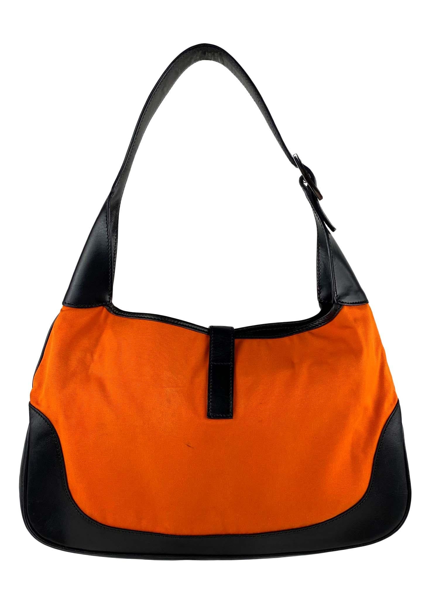 S/S 1999 Gucci by Tom Ford Orange Nylon Large Jackie Bag at 1stDibs