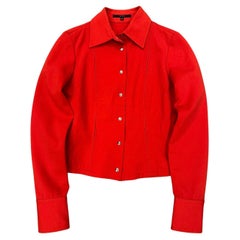 S/S 1999 Gucci by Tom Ford veste à panneaux rouges