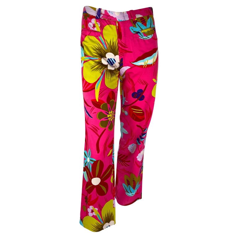S/S 1999 Gucci by Tom Ford Pasarela Flor Ácida Pantalones de