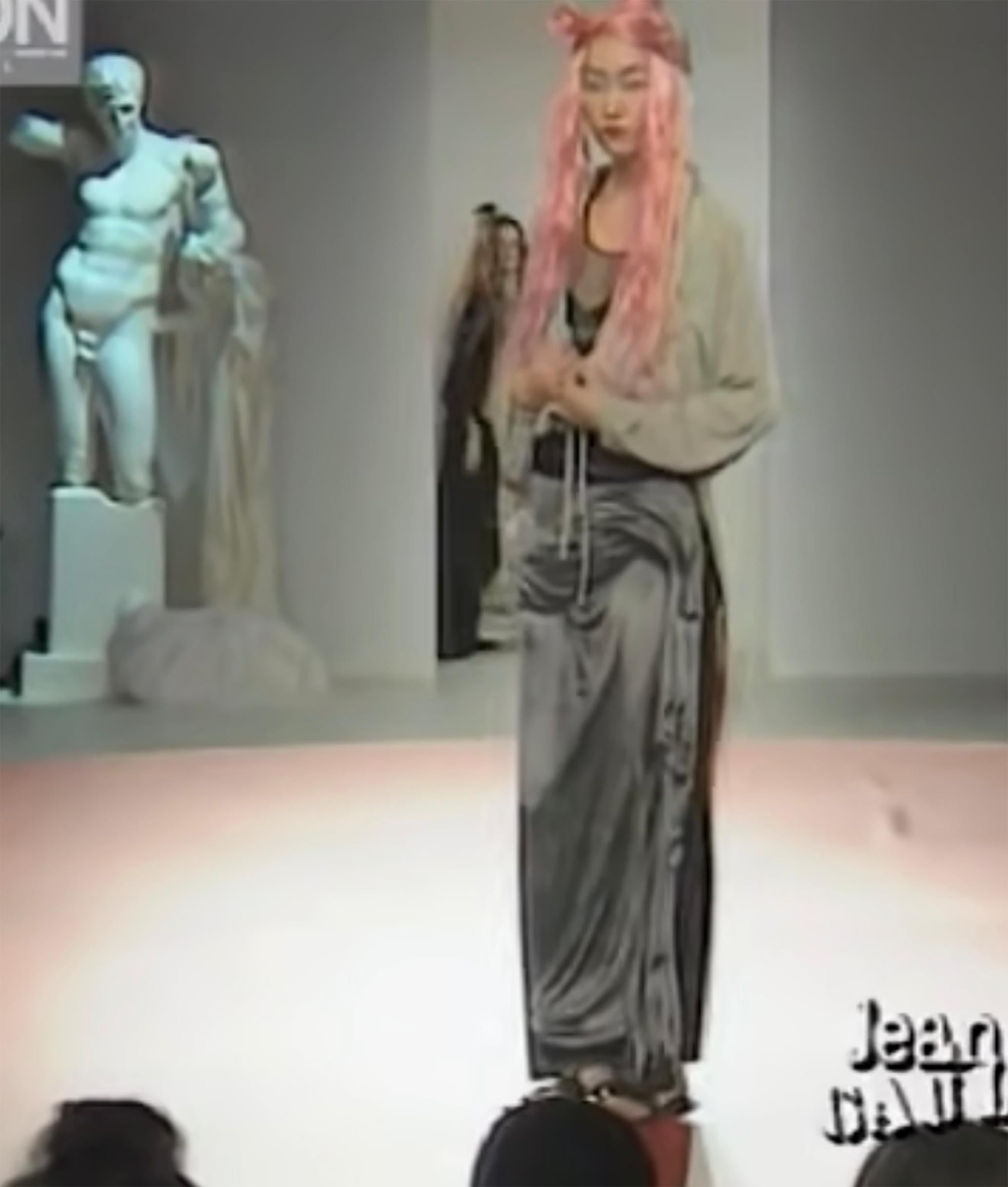 S/S 1999 JEAN PAUL GAULTIER Statue Dress
also in Met collection 
condition: Excellent
100% silk
30