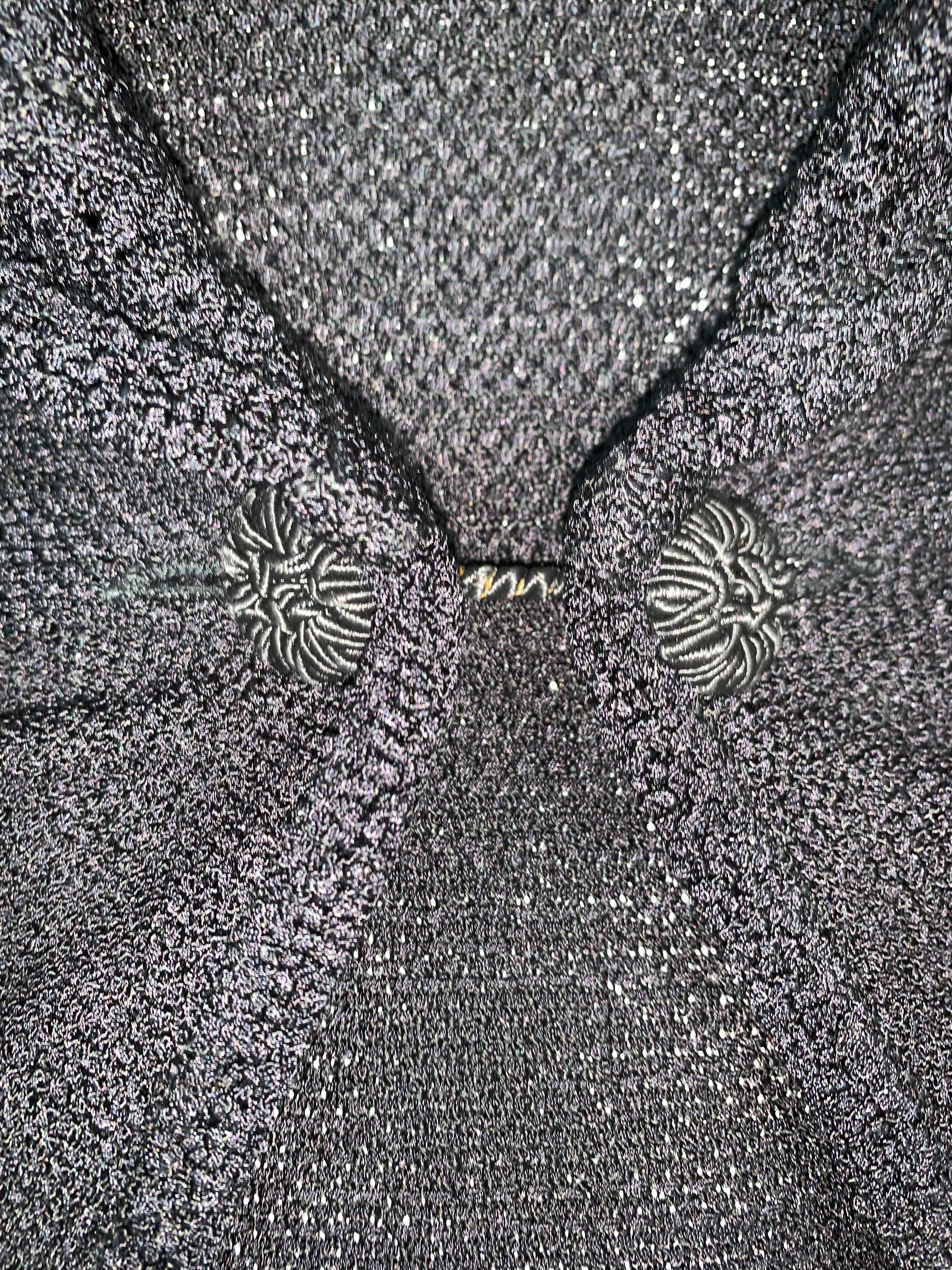 S/S 1999 John Galliano Black Knit Skater Mini Dress & Jacket Set 1