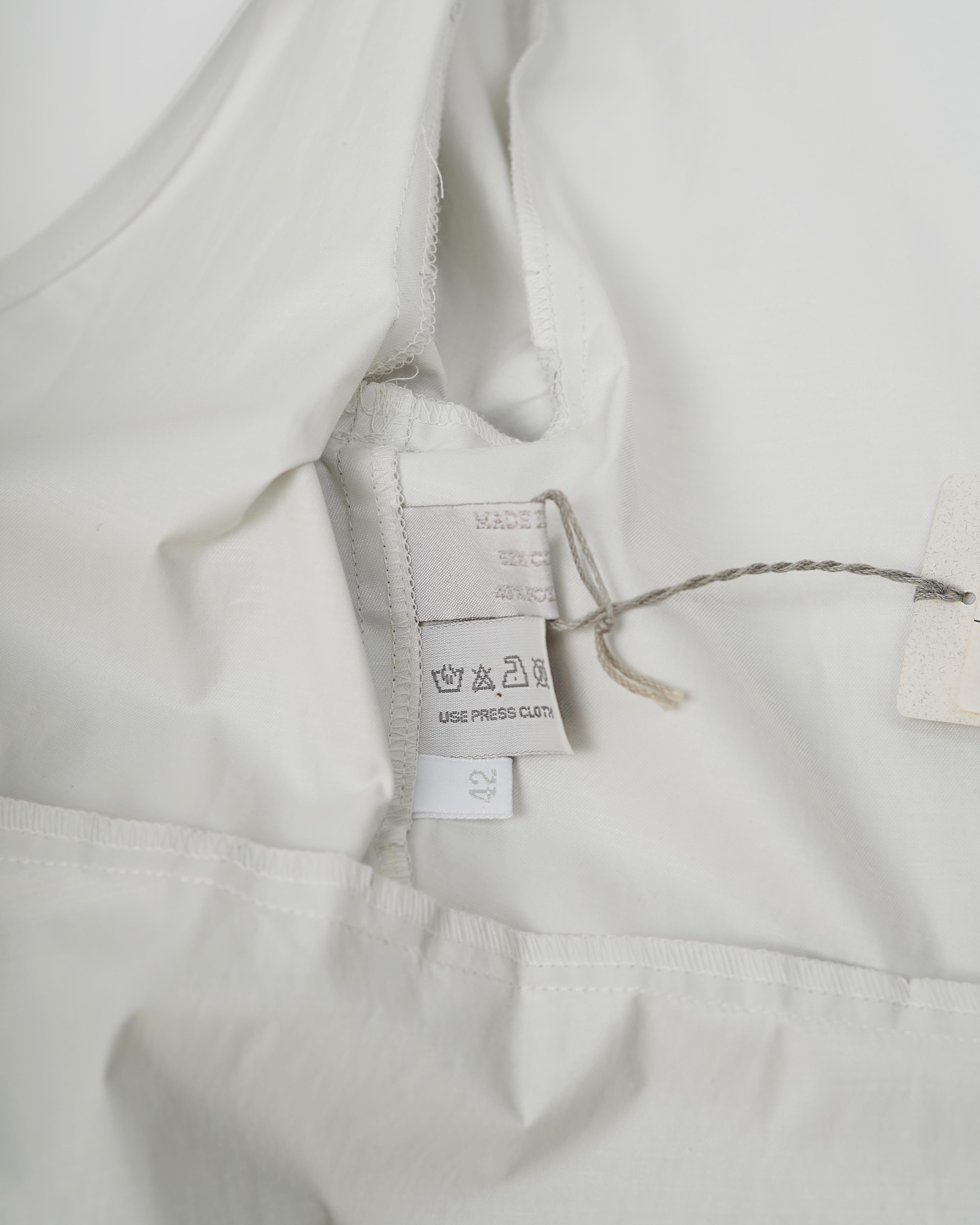 S/S 1999 Miu Miu Runway Robe technique ceinturée gris pâle en vente 6