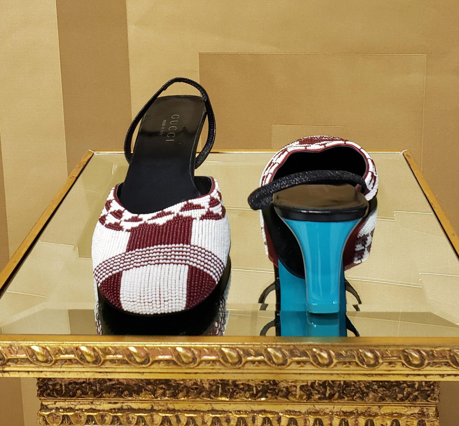 Gucci sale beaded shoes