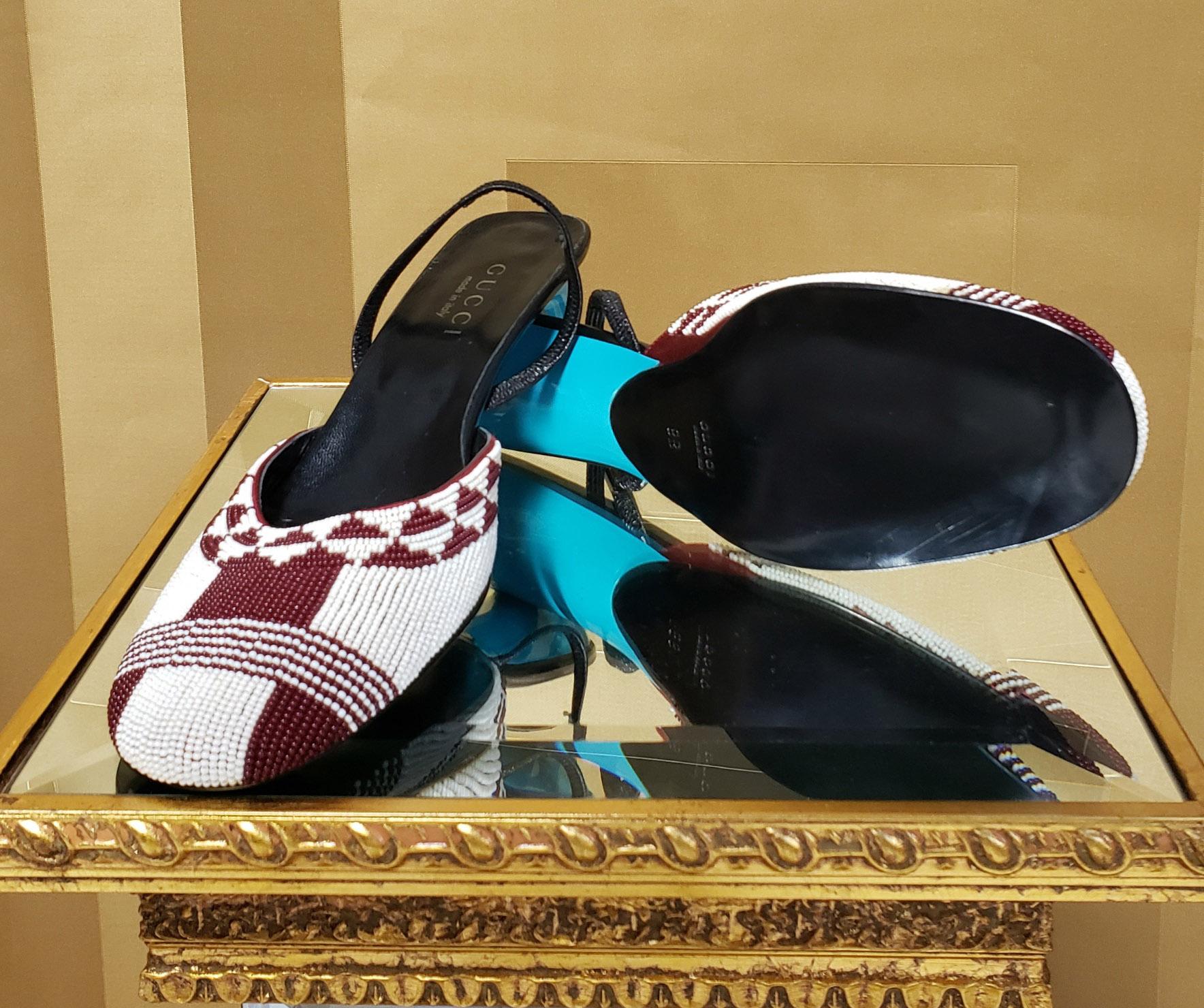 Gucci beaded shoes best sale