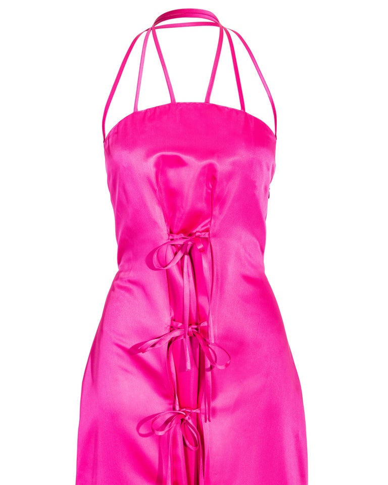 vivienne westwood anglomania pink dress Vivienne Westwood, Fond draped midi dress, Women, Pink, XXS, Dresses, Silk