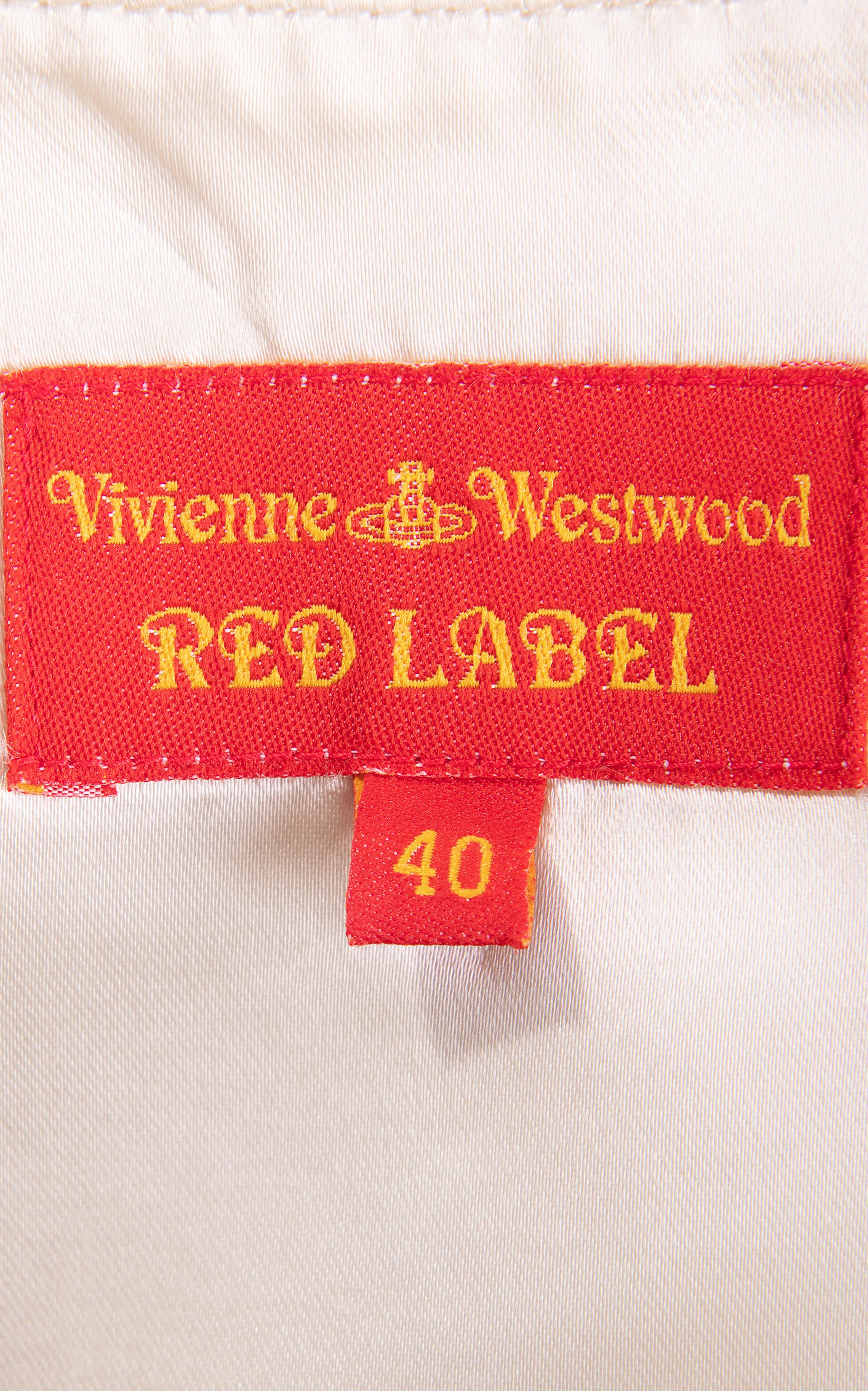 S/S 1999 Vivienne Westwood Red Label White Silk Gown with Front Ties 6