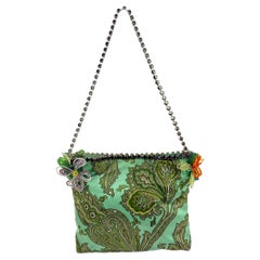S/S 2000 Dolce & Gabbana "Mix & Match" Paisley Rhinestone Beaded Flower Bag