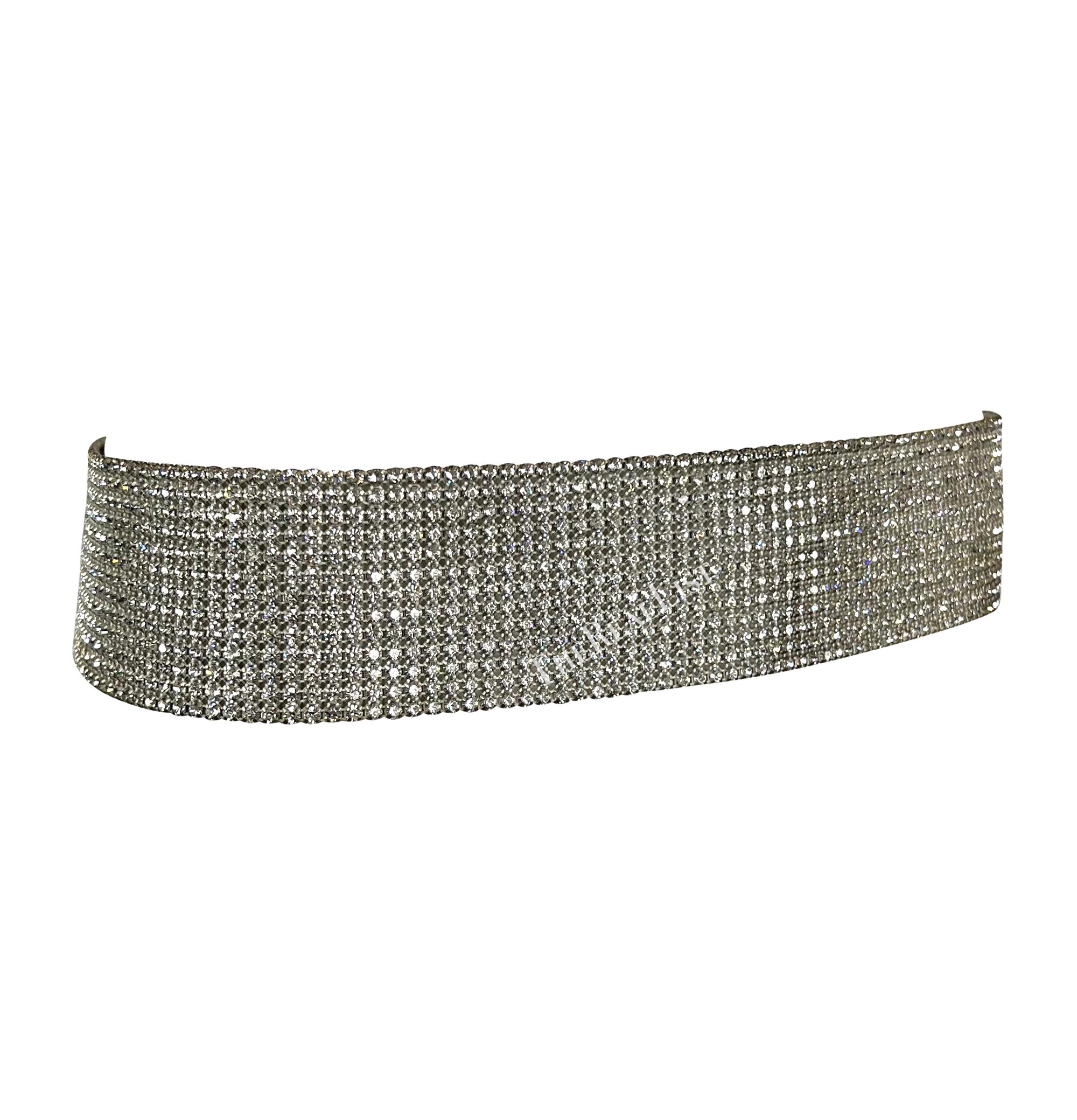 S/S 2000 Dolce & Gabbana Rhinestone Clear Rhinestone Belt 7
