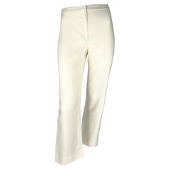 S/S 2000 Gianni Versace by Donatella Off-White Silk Tapered Pants