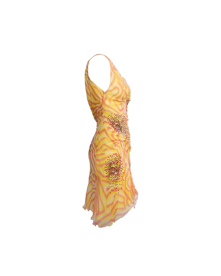 S/S 2000 Gianni Versace by Donatella Rhinestoned Sheer Chiffon ASO Beyonc at 1stDibs | donatella versace beyonce S/S 2000 Gianni Versace by Donatella Rhinestoned Sheer Chiffon ASO Beyonc at 1stDibs | donatella versace beyonce