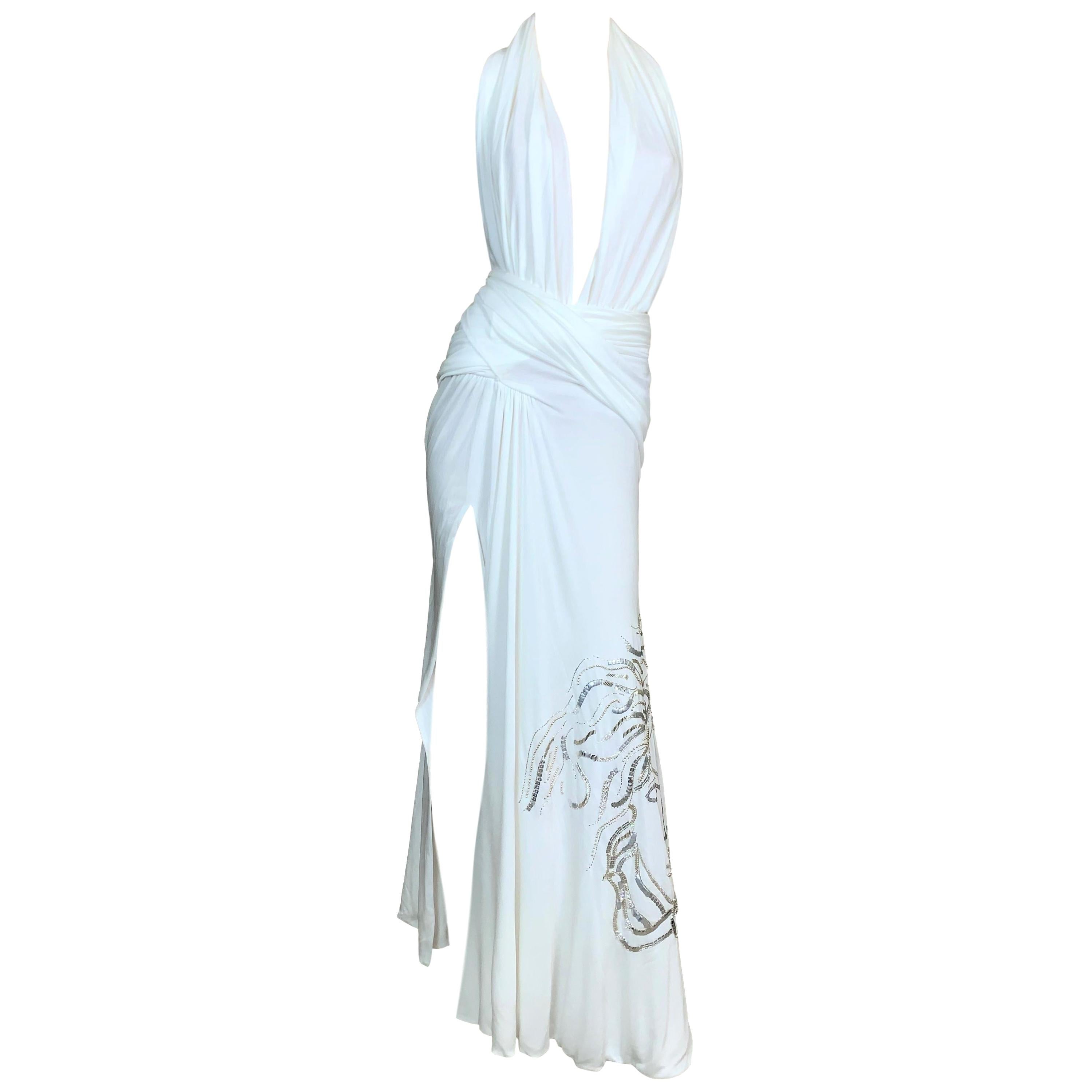 versace white gown