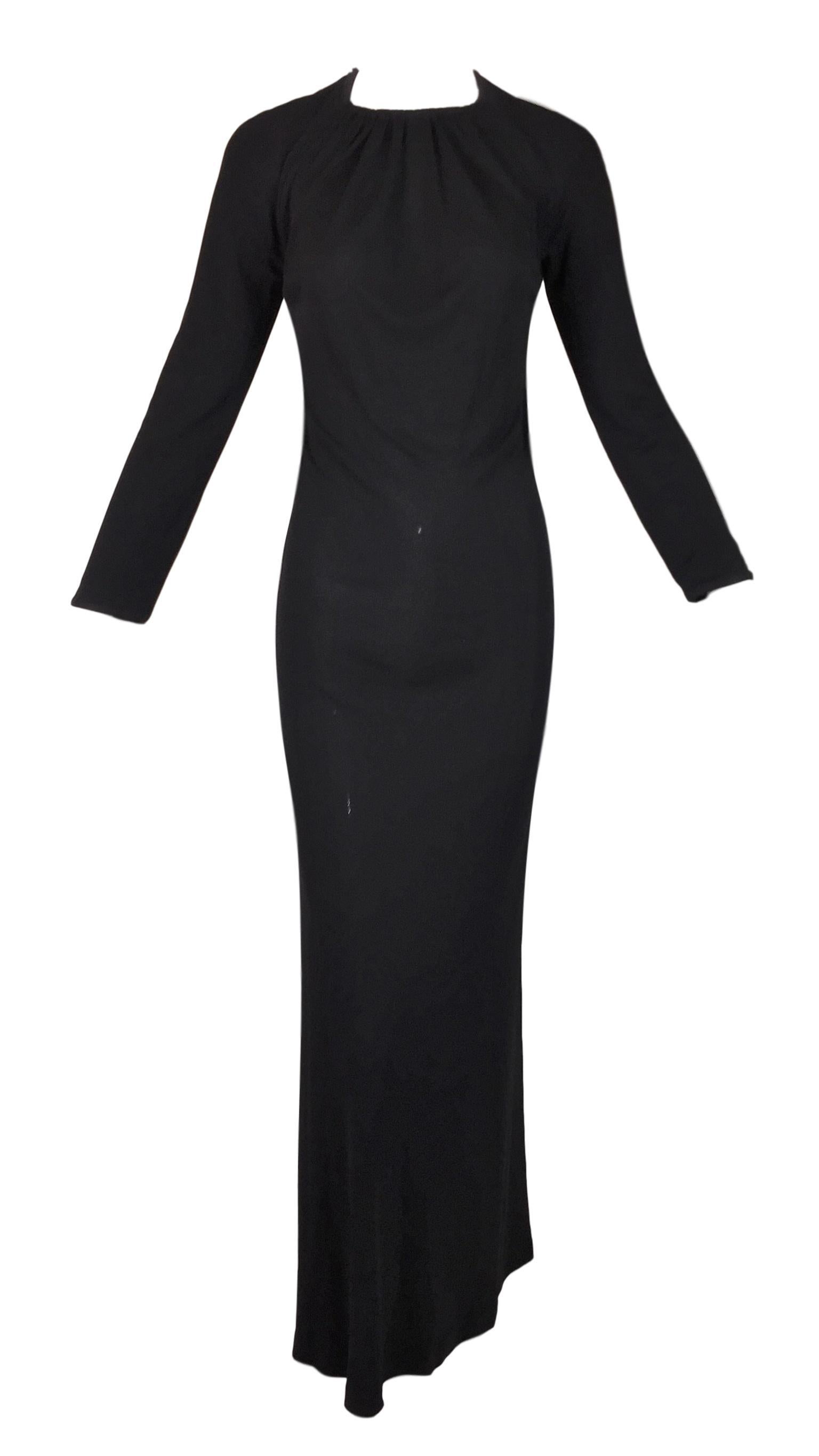 Long black inner dress clearance