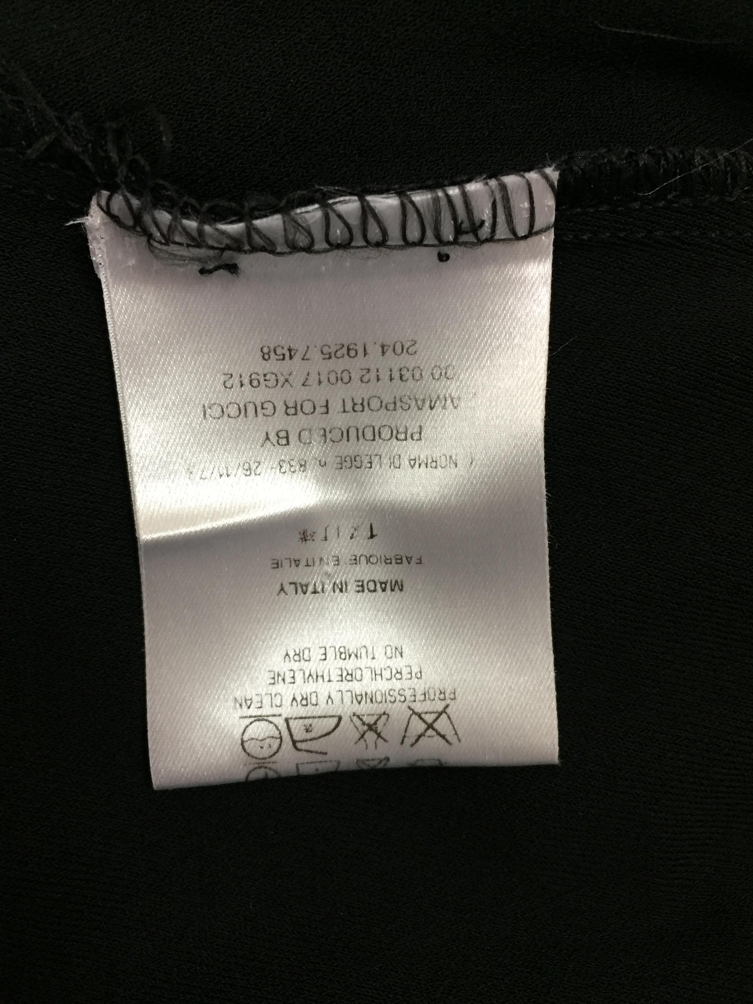 S/S 2000 Gucci by Tom Ford Backless Classic Black L/S Dress In Good Condition In Yukon, OK