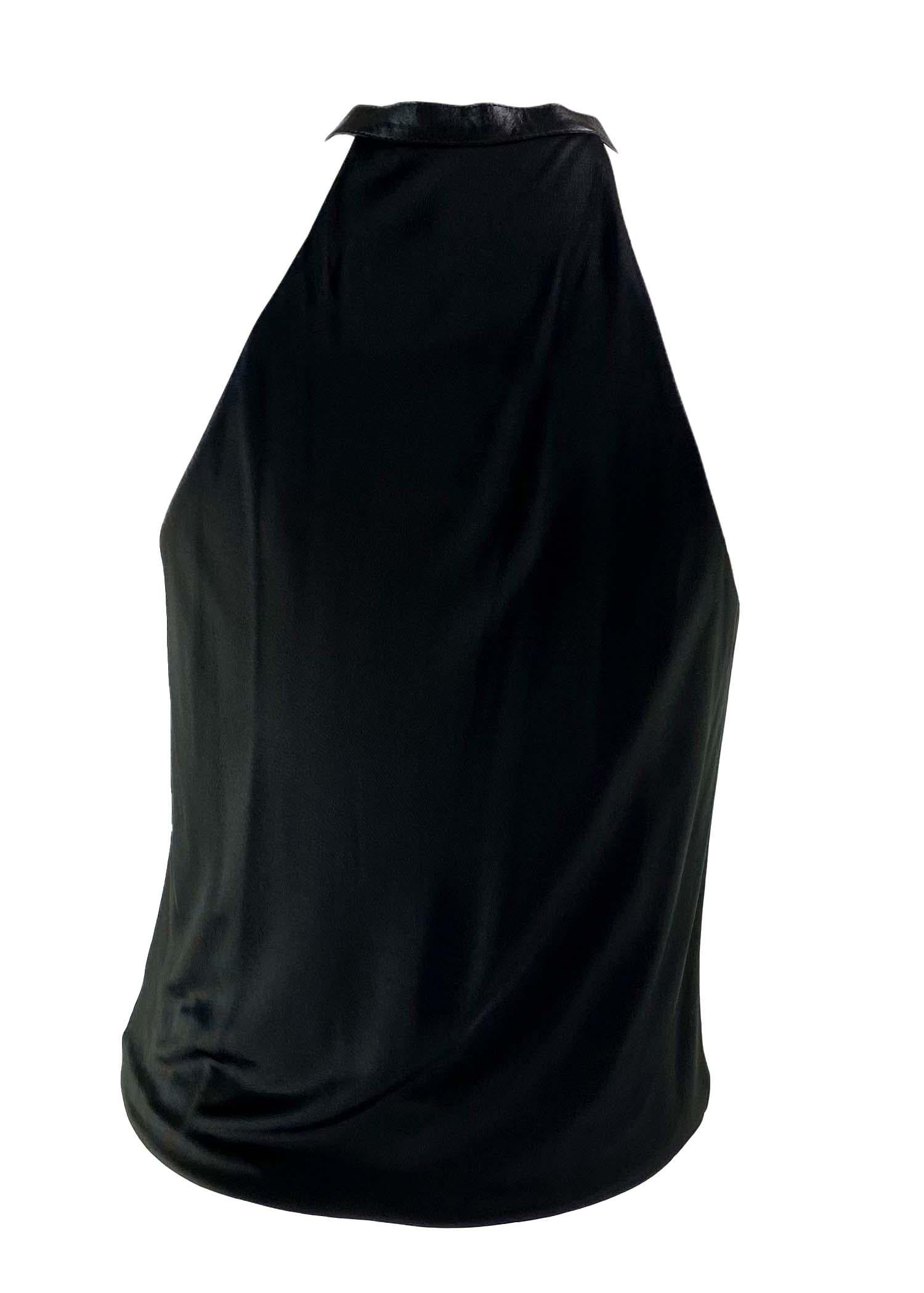 leather buckle top