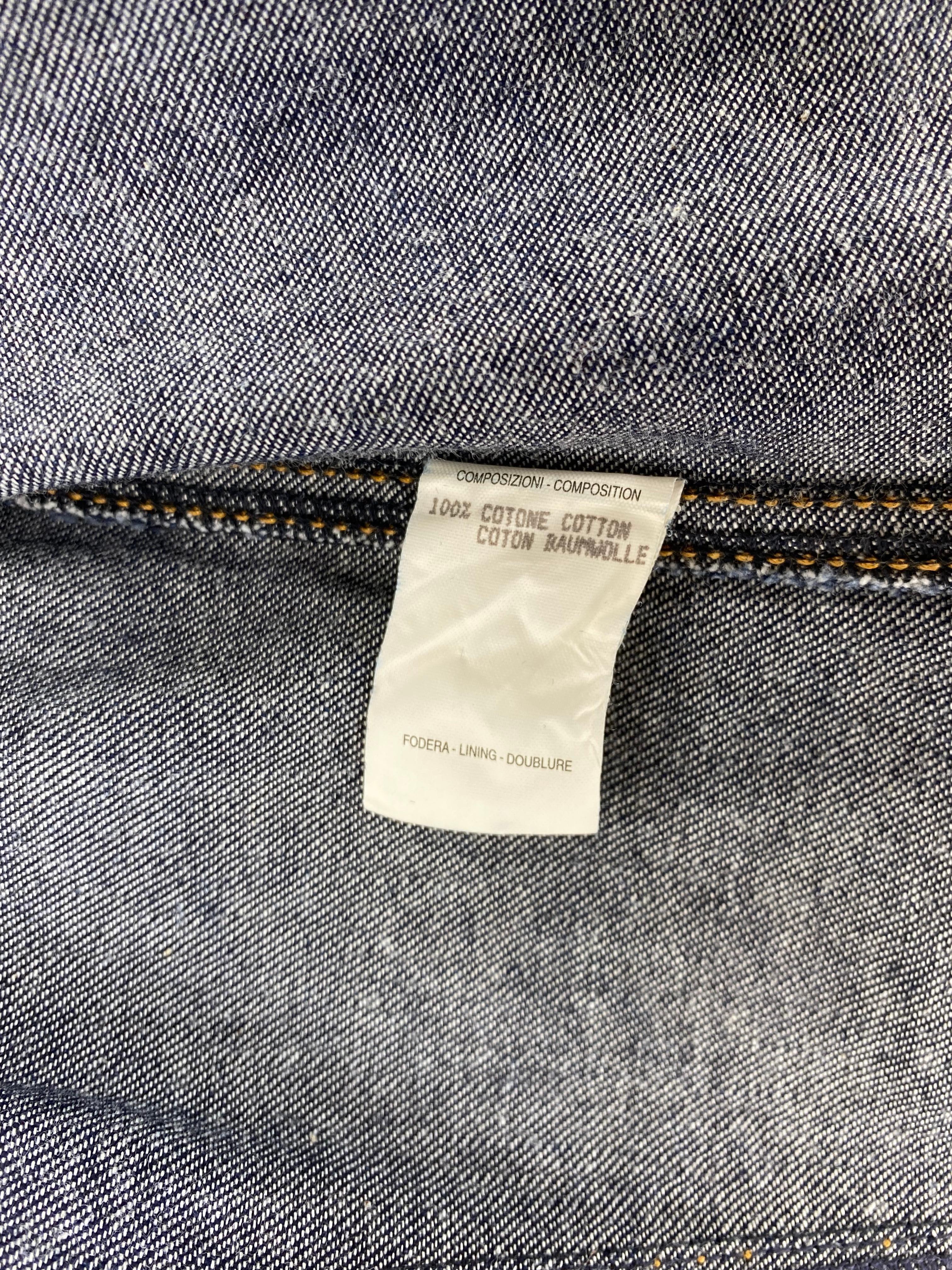 P/E 2000 Gucci by Tom Ford Canotta senza maniche in denim Y2K in vendita 2