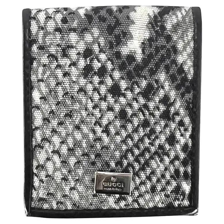 S/S 2000 Gucci by Tom Ford Grey Snake Print Condom Holder For Sale