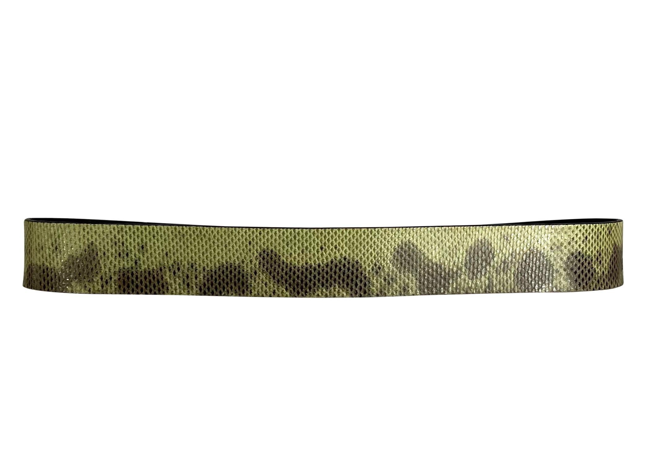 snakeskin gucci belt