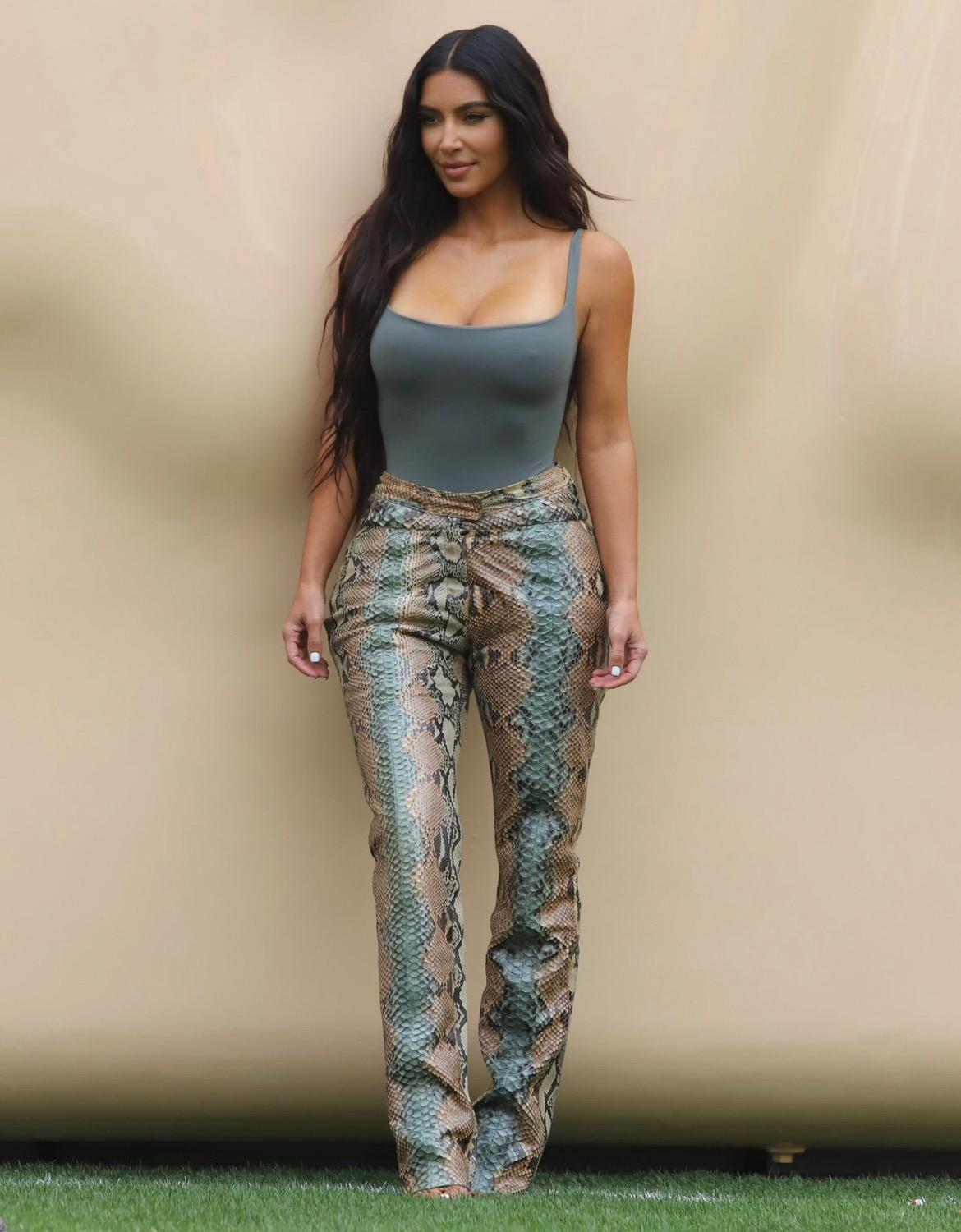 Presenting These python pants were designed by Tom Ford for Gucci, released in S/S 2000. As seen on Kim Kardashian, Scottish singer Lulu, Kate Winslet, and more! Kim Kardashian wore a version of these infamous pants on season 20 episode 8 of KUWTK,