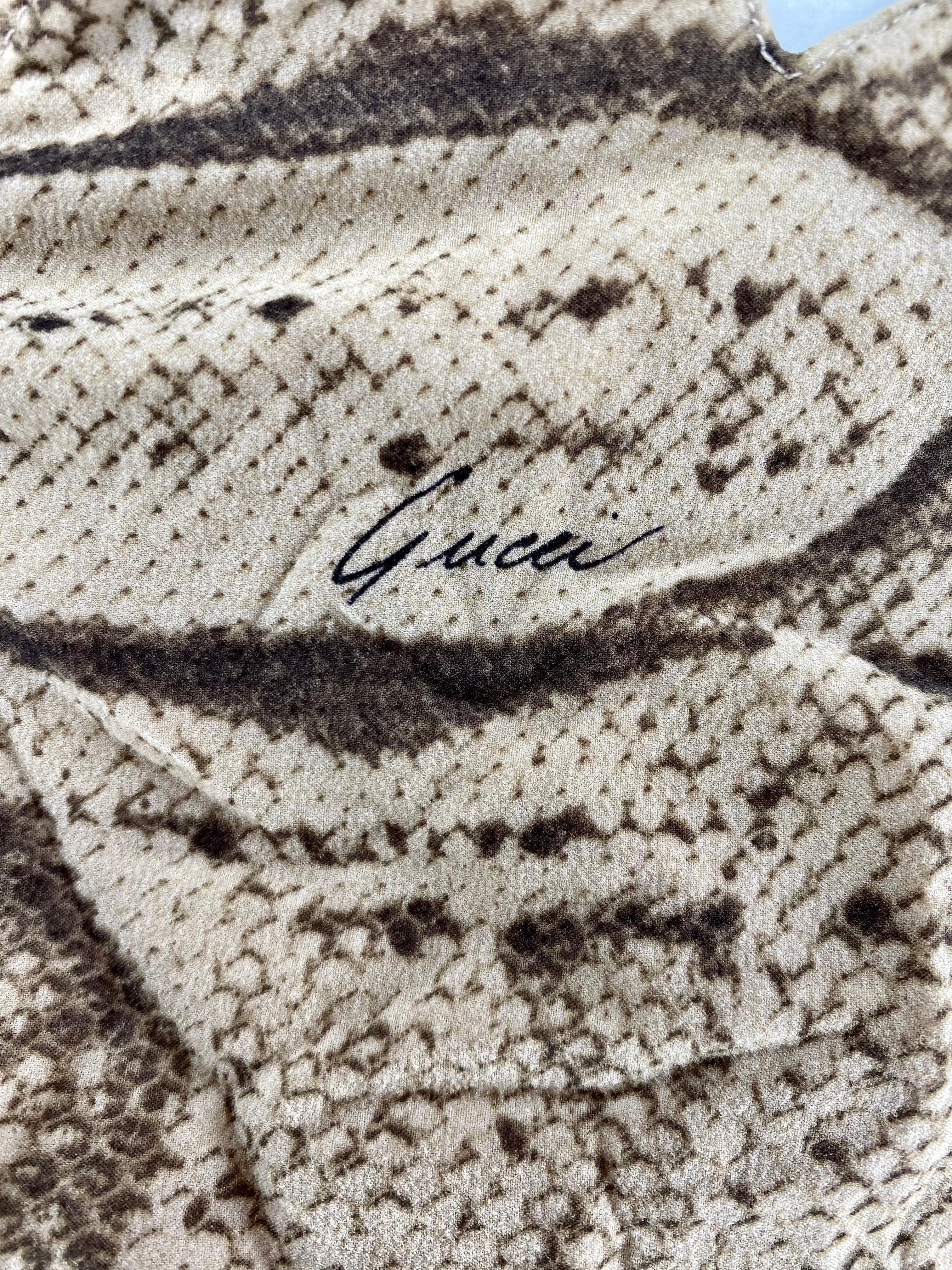 S/S 2000 Gucci by Tom Ford Maillot de bain une pièce à découpes, imprimé serpent en vente 6