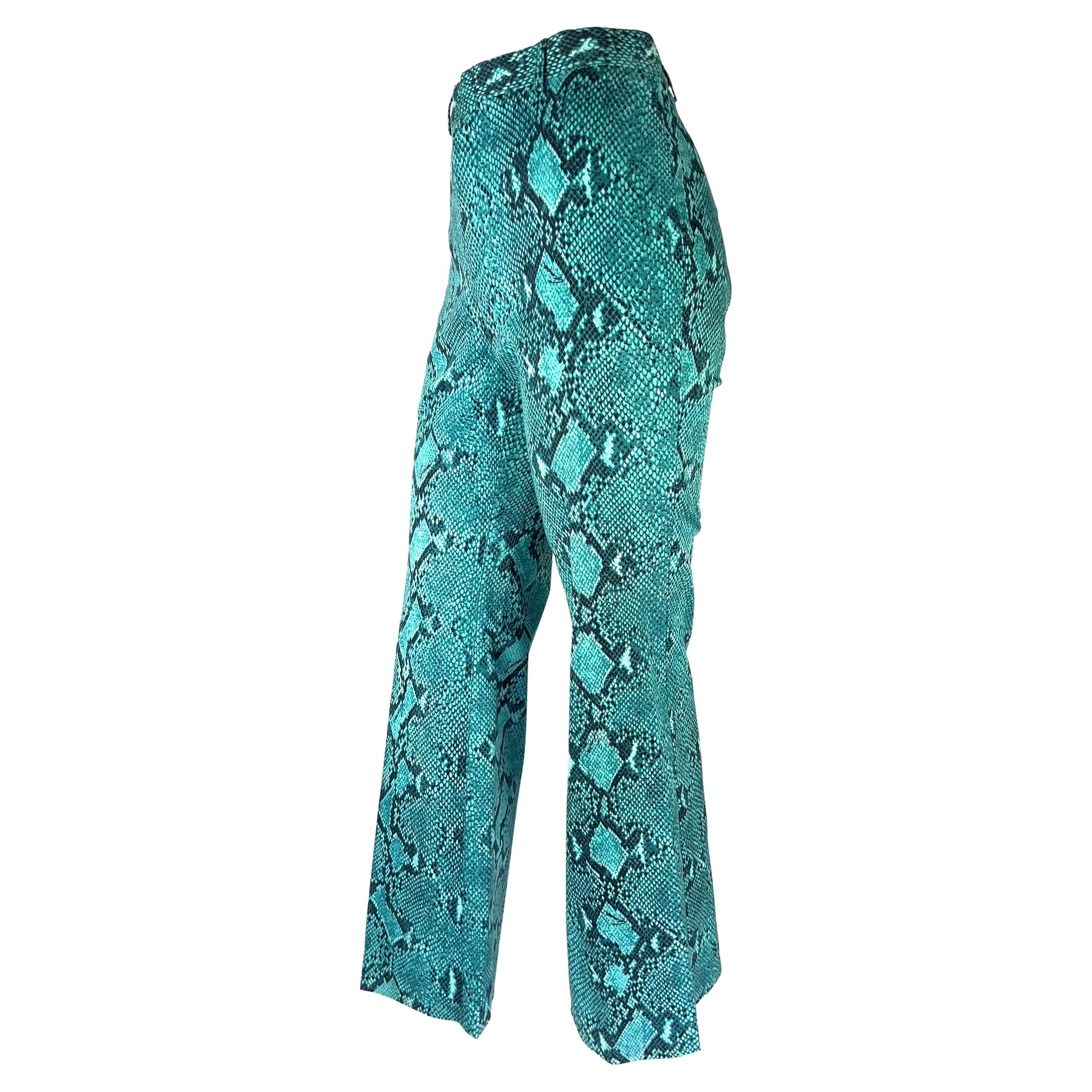 turquoise flare pants