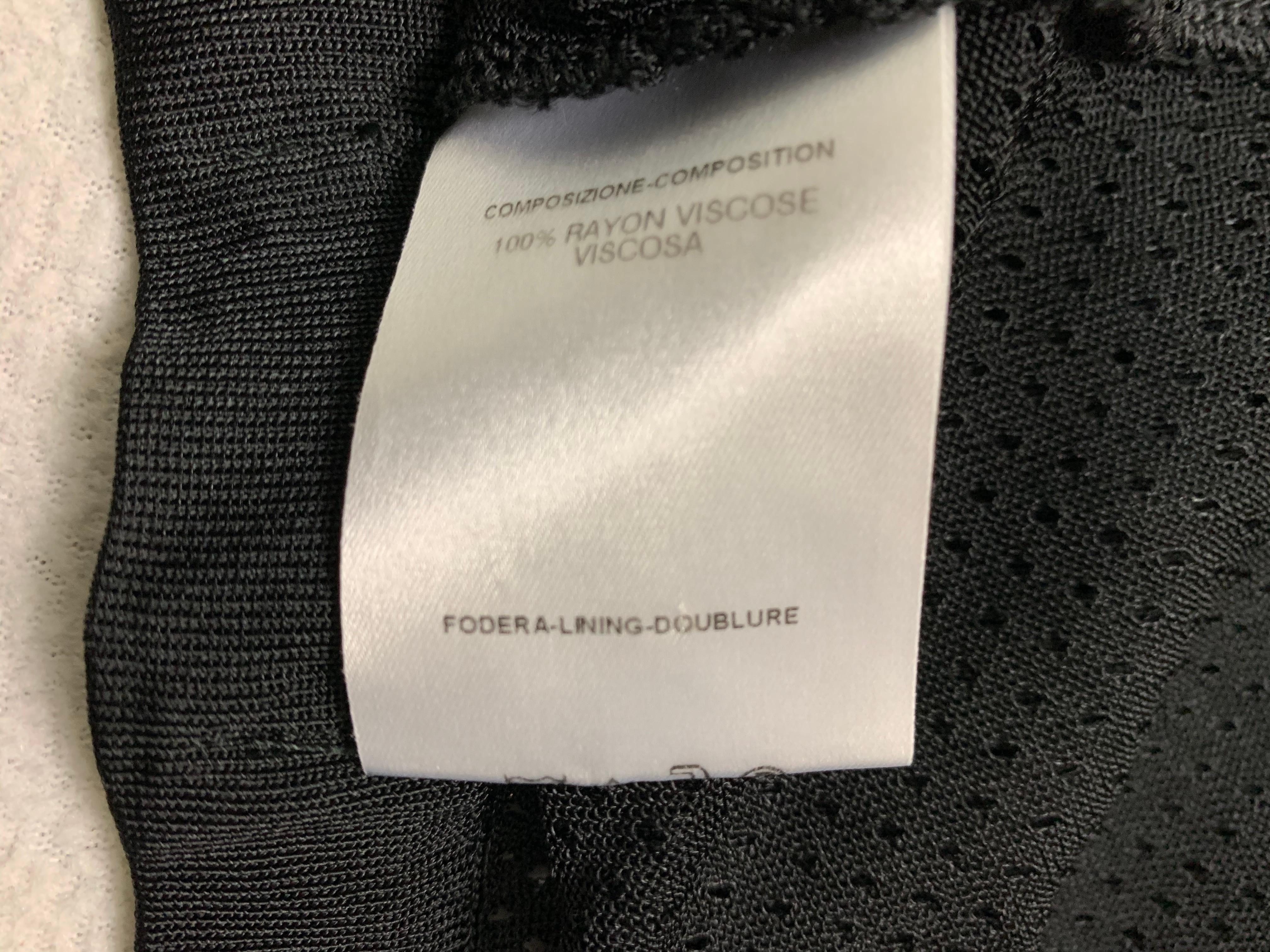 S/S 2000 Gucci Tom Ford Runway Sheer Black Jersey Mesh Pants M In Good Condition In Yukon, OK