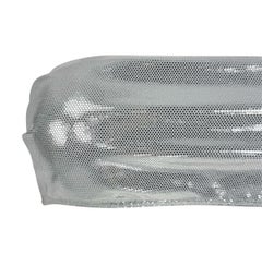 S/S 2000 Paco Rabanne Silver Metallic Strapless Bandeau Bikini Swim Set