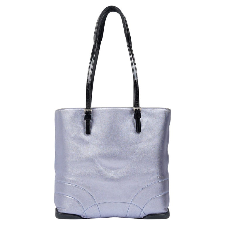 P/E 2000 Borsa a tracolla Prada in pelle di nappa blu pastello