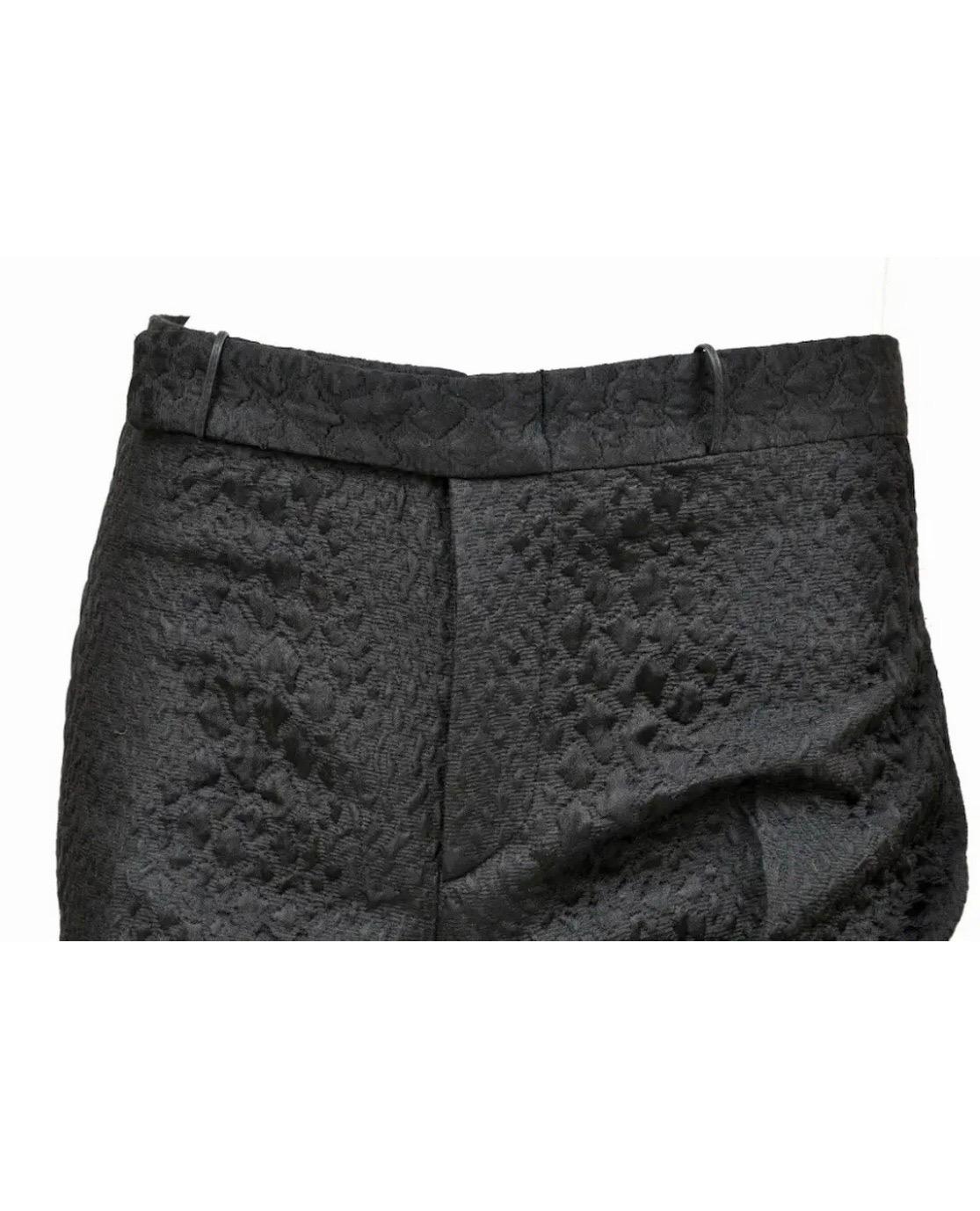 Women's S/S 2000 Vintage Tom Ford for Gucci Crocodile textured Pant Suit with Pin 42 - 6 For Sale