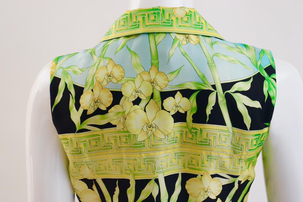 S/S 2000 Vintage VERSACE Couture Dress In Excellent Condition For Sale In Georgetown, ME
