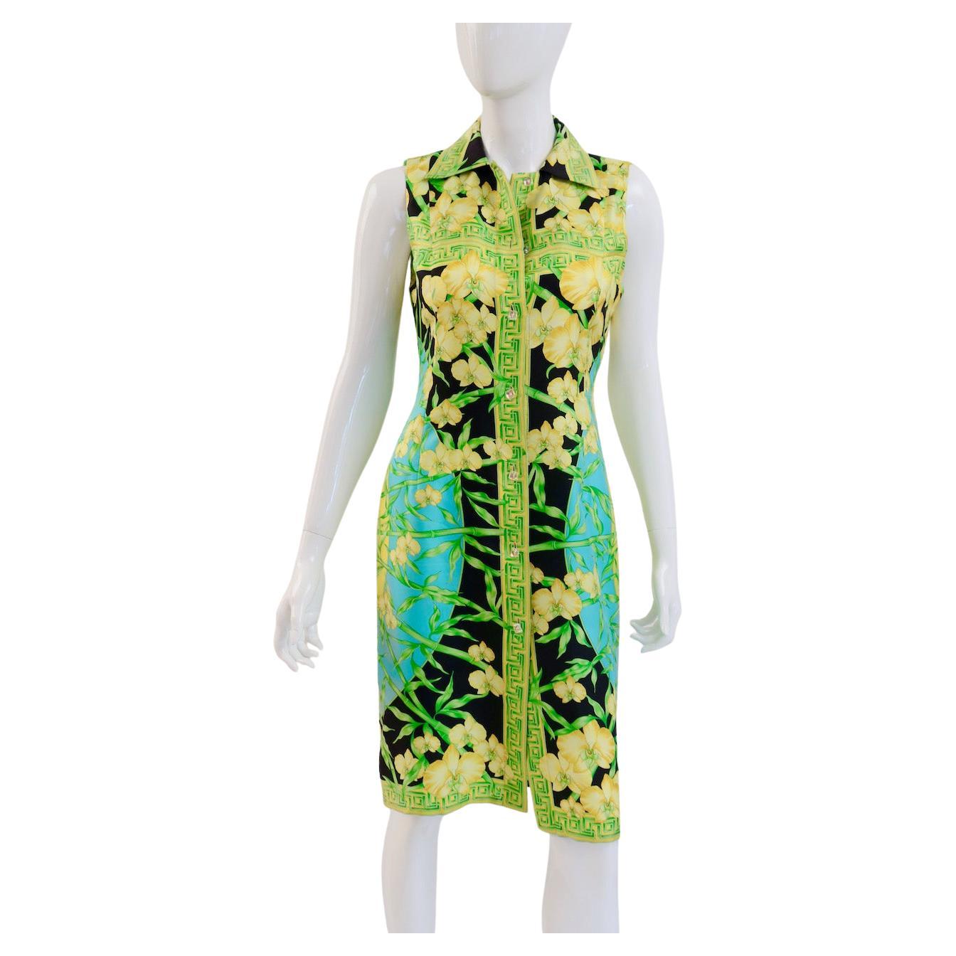 S/S 2000 Vintage VERSACE Couture Dress For Sale