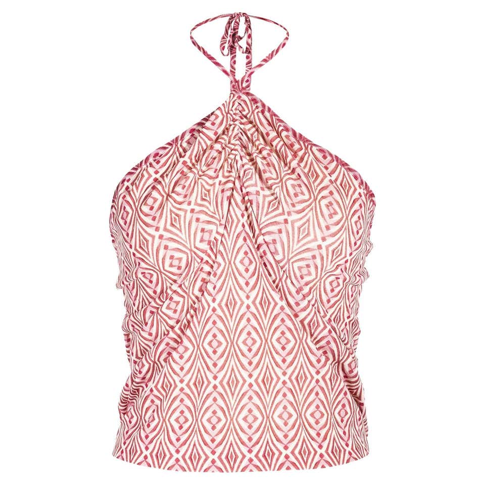 Patterned Halter Top 1987 Vivienne Westwood 'Harris Tweed' Collection Corset For Sale at ...
