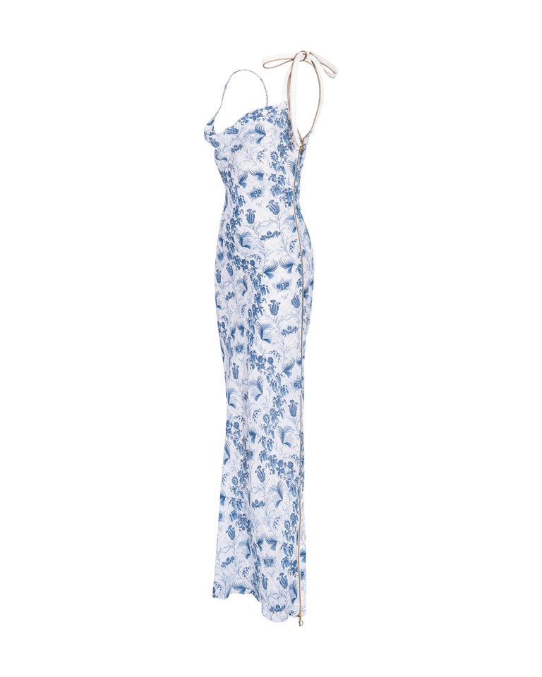 christian dior blue and white dress Christian Dior
