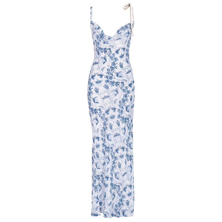 christian dior blue and white dress Sky Blue Corset Cutout Long Formal Dress with Slit, Sky Blue / Custom Size main image 1
