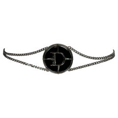 S/S 2001 Christian Dior John Galliano Huge Mercedes D Logo Silver Chain Belt