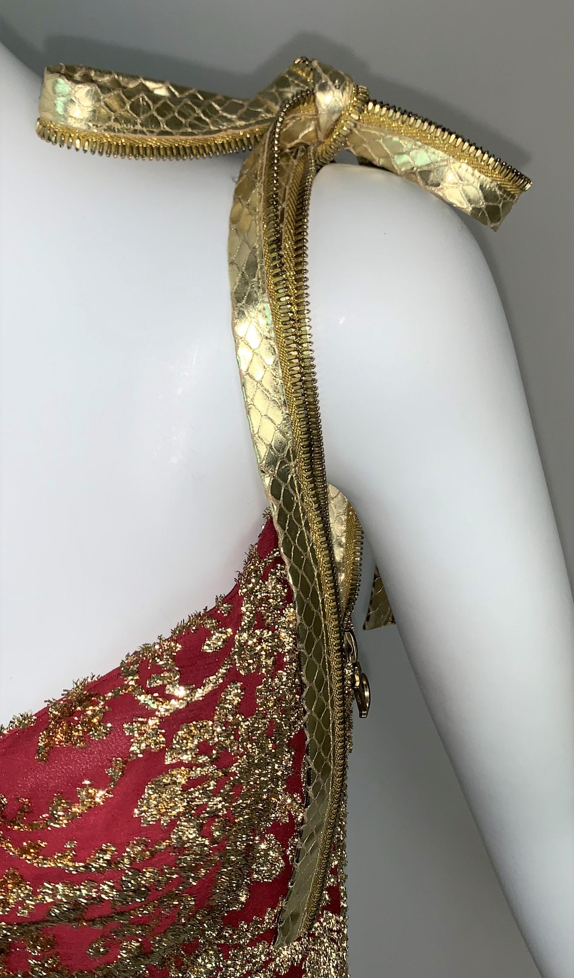 gold dior dress