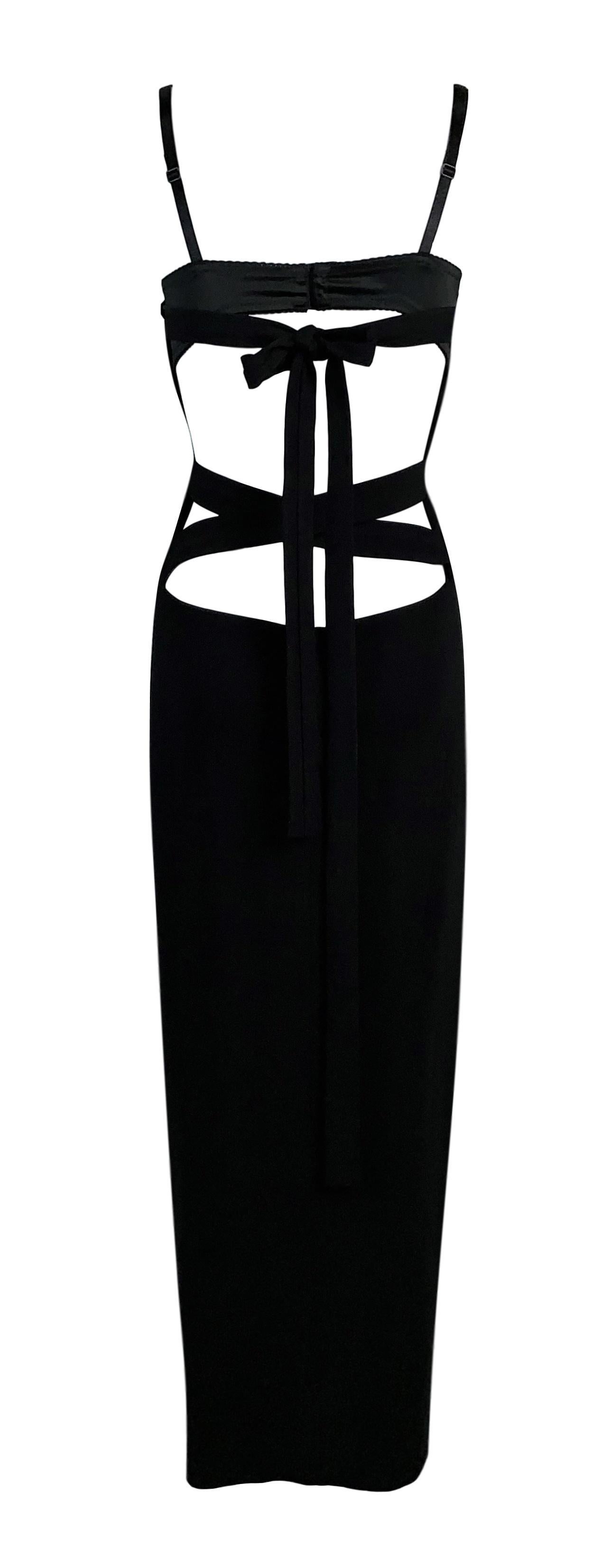 dolce and gabbana 2001 tie neck dress