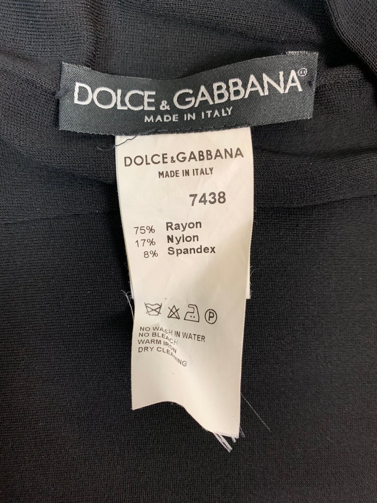 S/S 2001 Dolce and Gabbana Runway Black Neck Tie Convertible Black ...