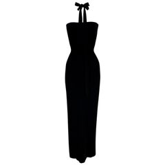 S/S 2001 Dolce & Gabbana Runway Strappy Convertible Neck Tie Bodycon Dress 44