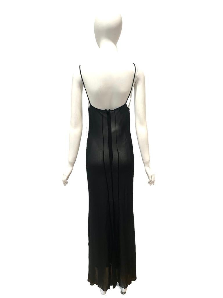 Women's S/S 2001 Gaultier Sheer Slip Dress 1920s style For Sale
