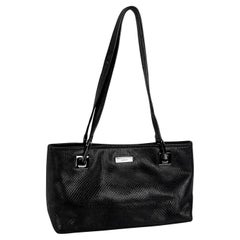 S/S 2001 Gucci by Tom Ford Black Karung Leather Mini Rectangular Tote Bag