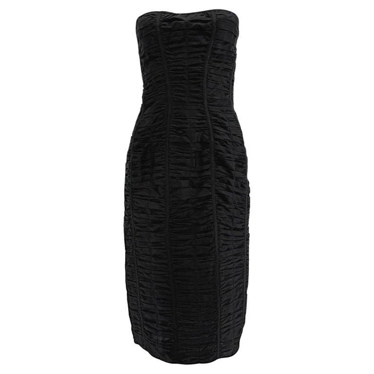 tom ford ruched dress STRETCH GEORGETTE COCKTAIL DRESS | TOM FORD