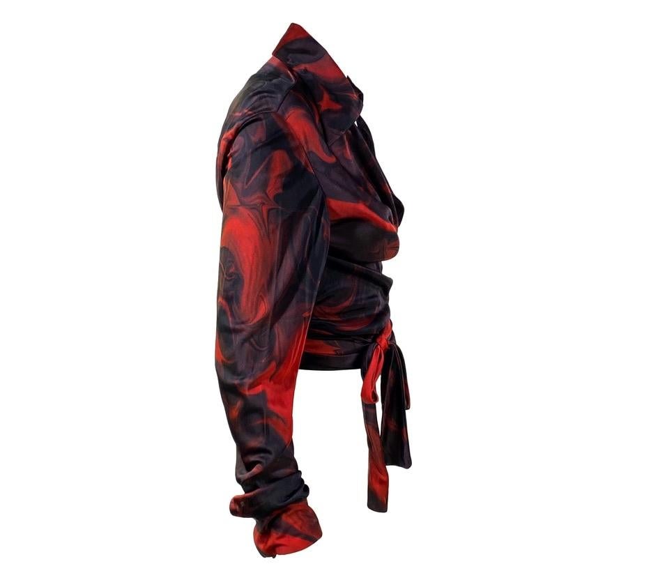 liquid lava red wrap