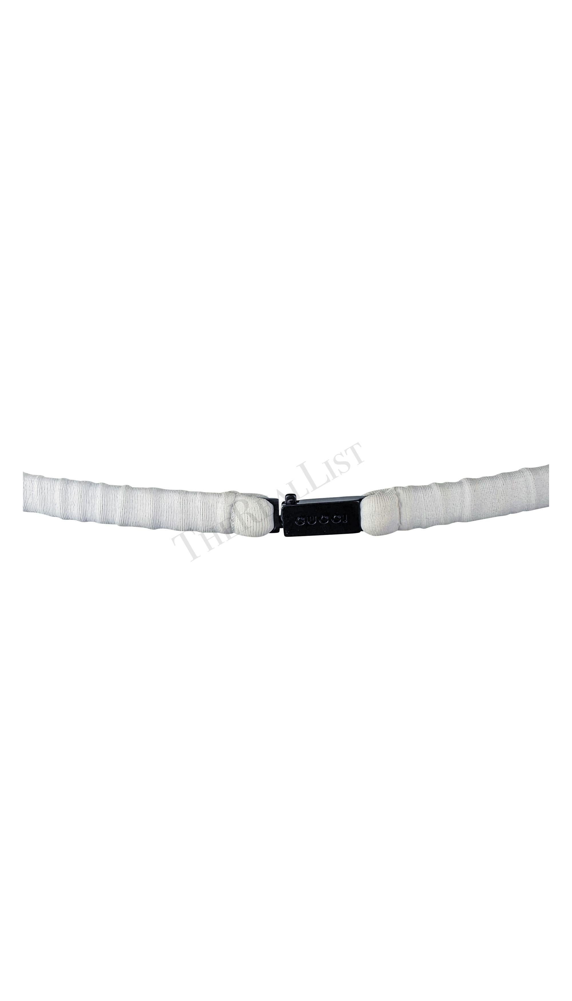 S/S 2001 Gucci by Tom Ford Bikini blanco Conjunto de baño de dos piezas en venta 2