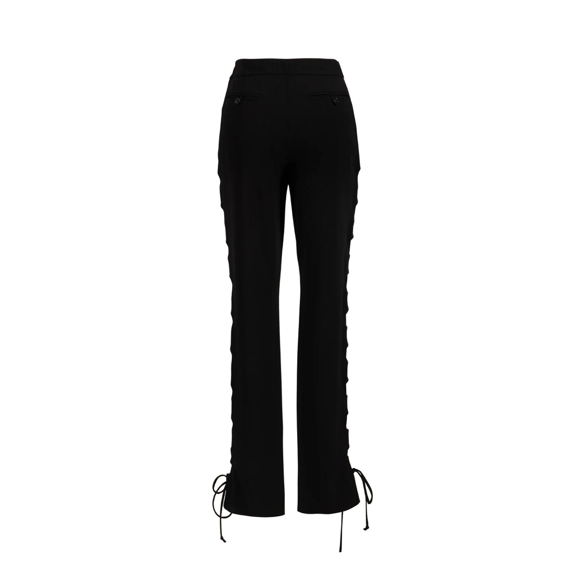 Women's S/S 2001 Helmut Lang Black Side Cutout Pants