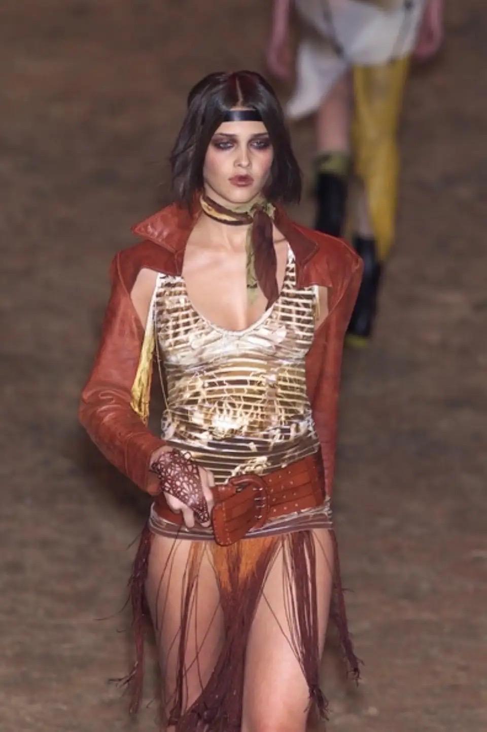 S/S 2001 Jean Paul Gaultier satan demon devil sheer mesh S/S 2001 Jean Paul Gaultier satan demon devil sheer mesh
