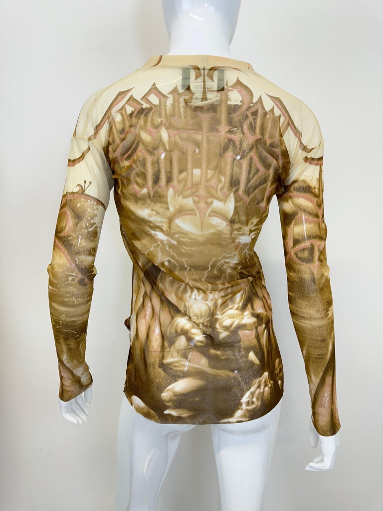 S/S 2001 Jean Paul Gaultier satan demon devil sheer mesh S/S 2001 Jean Paul Gaultier satan demon devil sheer mesh