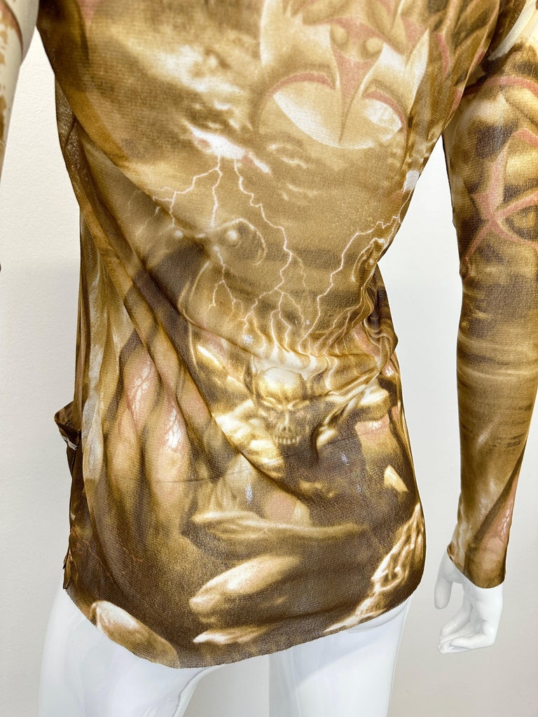 S/S 2001 Jean Paul Gaultier satan demon devil sheer mesh S/S 2001 Jean Paul Gaultier satan demon devil sheer mesh