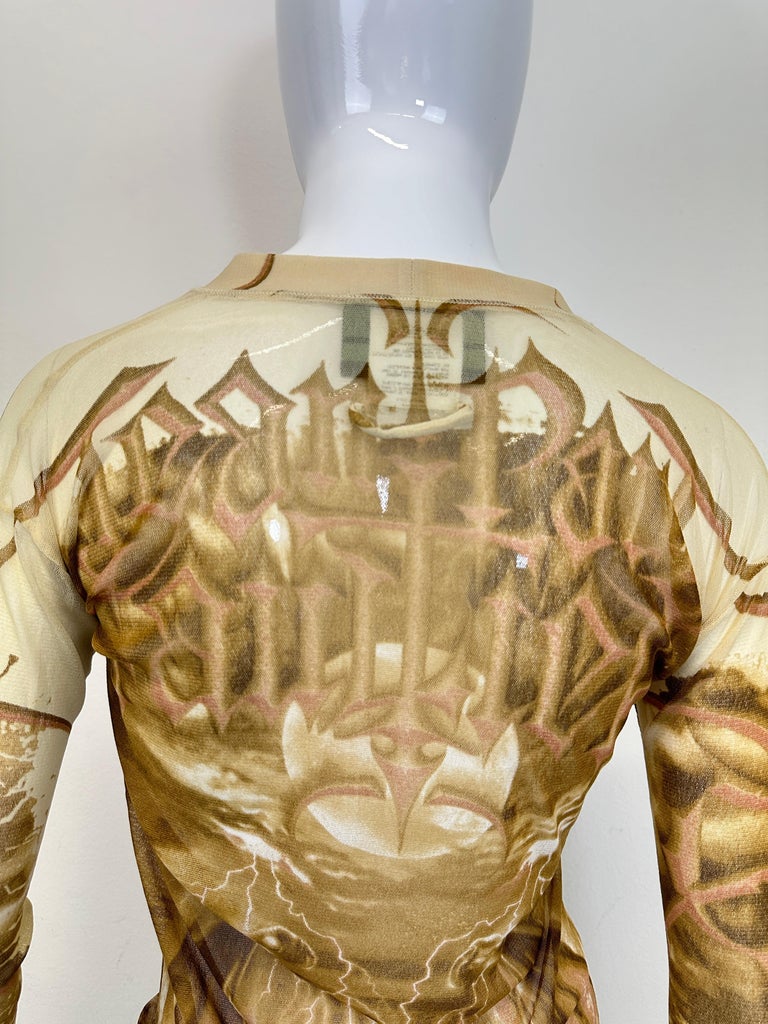 S/S 2001 Jean Paul Gaultier satan demon devil sheer mesh S/S 2001 Jean Paul Gaultier satan demon devil sheer mesh