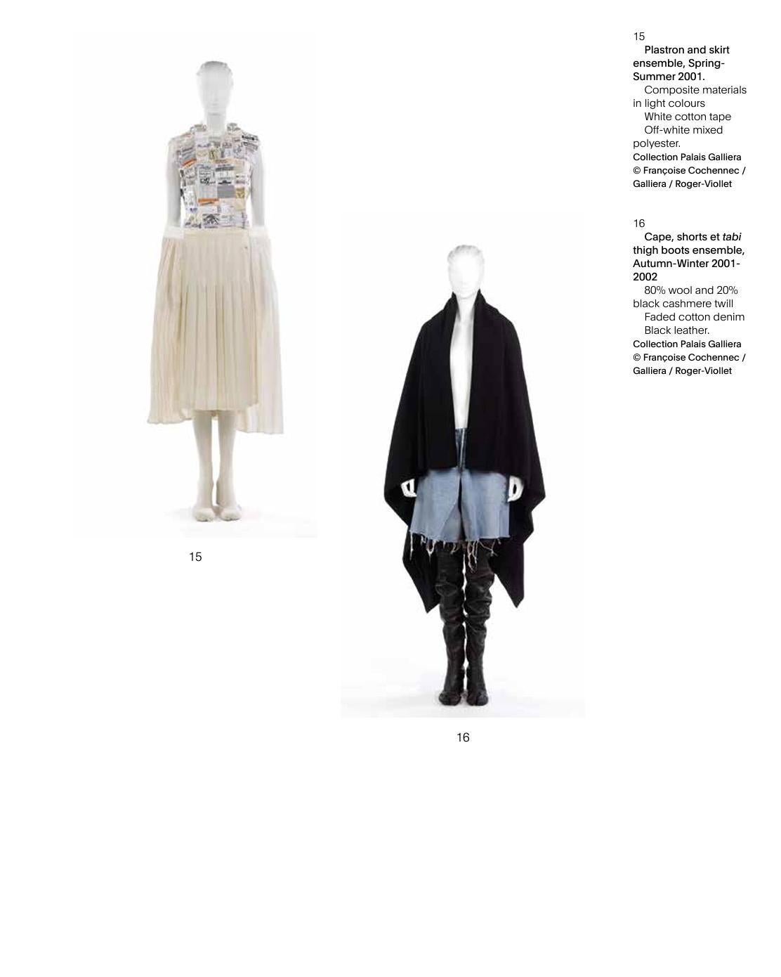 S/S 2001 Maison Martin Margiela One-of-One Artisanal Ecru Pleated Skirt 2